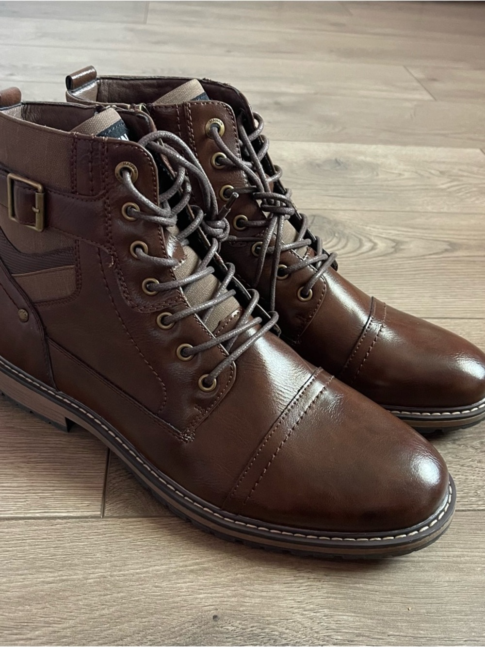 Steve Madden Trempt Men’s Size 12 Brown Combat Boots